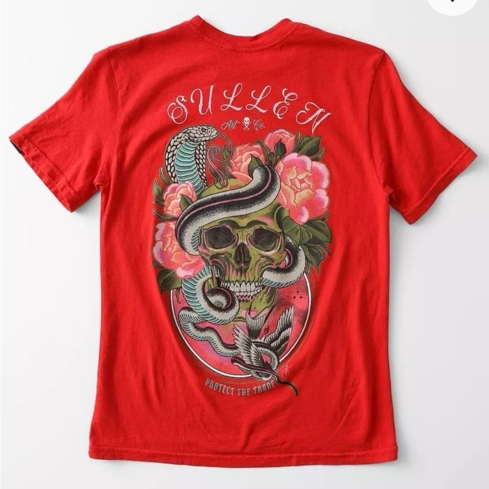Sullen Art Collective Youth - Cobra T-Shirt Size Large .